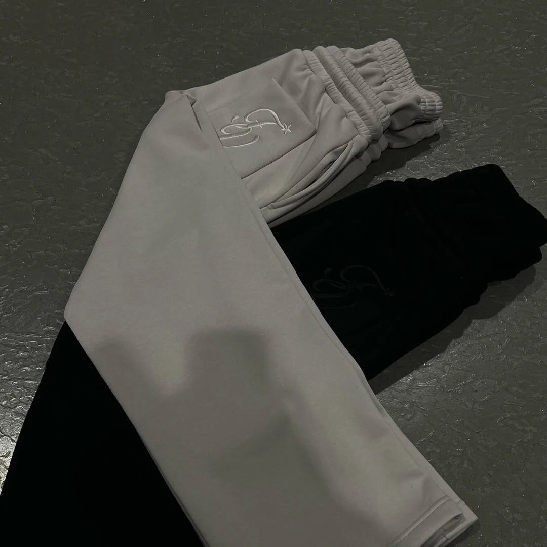 Sweatpants Y2K double waistband with rope drawstrings